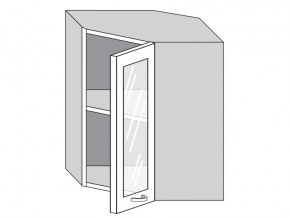 1.60.3у Шкаф настенный (h=720) угловой на 600мм со стекл. дверцей в Чебаркуле - chebarkul.magazin-mebel74.ru | фото