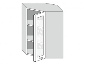 19.60.3у Шкаф настенный (h=913) угловой на 600мм со стекл. дверцей в Чебаркуле - chebarkul.magazin-mebel74.ru | фото