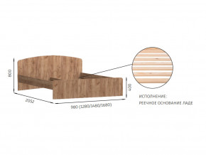 Кровать 1200х2000 с низкой ножной спинкой Эконика в Чебаркуле - chebarkul.magazin-mebel74.ru | фото