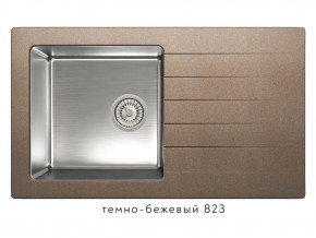 Мойка комбинированная Tolero twist TTS-860 Темно-бежевый 82 в Чебаркуле - chebarkul.magazin-mebel74.ru | фото