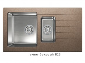 Мойка комбинированная Tolero twist TTS-890 Темно-бежевый 823 в Чебаркуле - chebarkul.magazin-mebel74.ru | фото