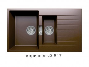 Мойка кварцевая Tolero Loft TL-860 Коричневый 817 в Чебаркуле - chebarkul.magazin-mebel74.ru | фото