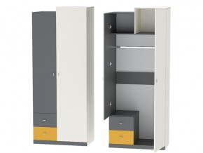 Шкаф Клео ШК-1 графит, миндаль, солнечный в Чебаркуле - chebarkul.magazin-mebel74.ru | фото