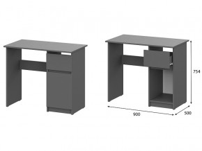 Стол письменный 900 Денвер Графит серый в Чебаркуле - chebarkul.magazin-mebel74.ru | фото